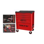Servante ks tools racing - equip�e 184 outils - rouge - 5 tiroirs - 855. 5184