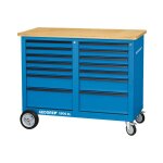 Servante roulante, type 1506 xl, dimensions l x l x h : 1250 x 550 x 985 mm, force portante statique ...