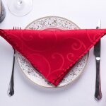 Serviettes de table en tissu, 47. 5x46cm, 1 pice, serviettes dcoratives pour mariage, fte, dcor d'htel ...