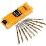 Set de 10 lames de scies pour bois - dt2205x2, dt2209x2, dt2213x2, dt2216x1, dt2217x1, dt2218x1, dt2220x1 ...
