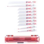 Set de 10 lames pour scie sabre sawzall milwaukee - 49222229