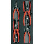 Set de 6 pinces pour circlips int�rieur et ext�rieur knipex 00 20 01 v02