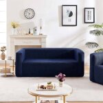 Set canap gonflable terracotta - bleu - intrieur & extrieur