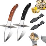 Set de couteaux à huîtres, oyster knife set, 2 pièces de couteau à huîtres en acier inoxydable avec 1 ... Set de couteaux à huîtres, oyster knife set, 2 pièces de couteau à huîtres en acier inoxydable avec 1 ...
