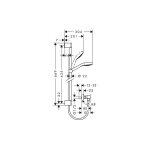 Set de douche hansgrohe croma select s vario combi set 0, 65m 27013400 Set de douche hansgrohe croma select s vario combi set 0, 65m 27013400