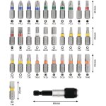 Set d'embouts de vissage 32 pices bosch 2607017319