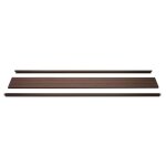 Set de finition pour brise - vue wpc sarthe, profil de finition brise - vent, poteaux wpc 180cm, brun ...