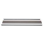 Set de finition pour brise - vue wpc sarthe, profil de finition brise - vent, poteaux wpc 180cm, gris ...