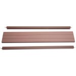 Set de finition pour brise - vue en wpc sarthe, profil de finition brise - vent, poteaux en aluminium ...