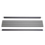 Set de finition pour brise - vue en wpc sarthe, profil de finition brise - vent, poteaux en aluminium ...