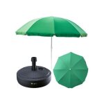 Set parasol + pied de parasol pour le jardin mat�riaux : polyester / acier / polypropyl�ne couleur : ...