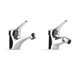Set de robinetterie 2 pieces pour lavabo et bidet cembra