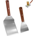 Set de spatules a barbecue en acier inoxydable, spatule plancha, avec un grand retourneur de grillades ... Set de spatules a barbecue en acier inoxydable, spatule plancha, avec un grand retourneur de grillades ...