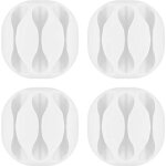 Set de supports de c�ble goobay 70373 blanc autocollant 4 pc(s)