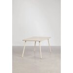Set de table rectangulaire 160x90 cm et 6 chaises de jardin empilables en corde tress�e arhiza tapioca ...