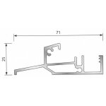 Seuil pb48bas pour porte - fentres - brut - 6. 03 ml - pb48bas