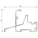 Seuil pb58 jo2 pour porte - fentre bois bilcocq - 6. 03 m - pb58jo2