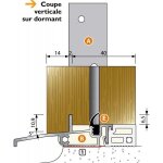 Seuil sp 56 pour portes - fen�tres bois, � rupture de pont thermique - 3 m bilcocq