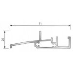 Seuil sp20 bilcocq - brut - pour porte - fentres (handicap) - 6. 03 m - sp20