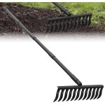 Sharp râteau a arc de 152, 4 cm, râteau de jardin a tête en métal robuste, râteau pour pelouse, outil ... Sharp râteau a arc de 152, 4 cm, râteau de jardin a tête en métal robuste, râteau pour pelouse, outil ...