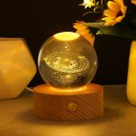 Shiba - lampe boule de cristal 3d, boule de cristal veilleuse 3d système solaire, lampe 3d avec led multicolor ... Shiba - lampe boule de cristal 3d, boule de cristal veilleuse 3d système solaire, lampe 3d avec led multicolor ...