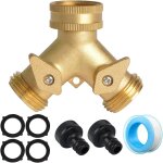 Shiliu - 2 voies robinet laiton distributeur de jardin, splitter de tuyaux d'arrosage - gardena arrosage ... Shiliu - 2 voies robinet laiton distributeur de jardin, splitter de tuyaux d'arrosage - gardena arrosage ...