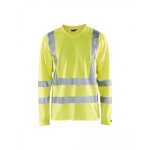 T - shirt haute visibilit� � manches longues anti - uv 3381 - jaune fluo - s blaklader