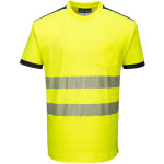 T - shirt hv pw3 couleur : jaune / noir taille l portwest
