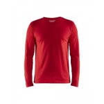 T - shirt de travail uni à manches longues 3500 100% coton - rouge - xs blaklader T - shirt de travail uni à manches longues 3500 100% coton - rouge - xs blaklader
