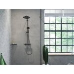 Showerpipe 280 1jetavec mitigeur thermostatique noir mat
