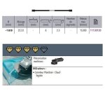 Sidamo - disque diamant cutting class d. 125x22, 23xh 4mm