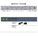 Sidamo - disque diamant star ceram d. 115x22, 23xh 7mm