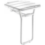 Siège de douche relevable alu finition blanc assise 360x407 mm delabie Siège de douche relevable alu finition blanc assise 360x407 mm delabie