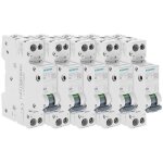 Siemens - lot de 5 disjoncteurs �lectriques phase + neutre 2a