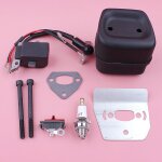 Silencieux d'�chappement de bobine d'allumage pour husqvarna 136 137 141 36 41, joint de boulon, plaque ...