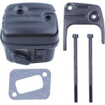 Silencieux d'chappement avec support de joint de vis de fixation pour husqvarna 350 353 346xp 345 340 ...