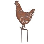 Silhouette d�co poule 24x46cm