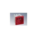 Simon ks22 / 6 prise de courant 2p + t franco - belge k45 connexion rapide + d�trompeur - rouge