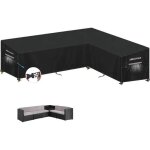 Simphaus housse imperm�able pour canap� de jardin angle en l, 420d oxford, 300x230x95x80 / 60cm.