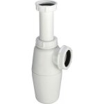 Siphon de lavabo � grand culot, plastique blanc, garde d'eau 50 mm viega