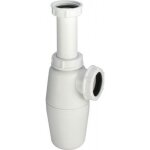 Siphon de lavabo � grand culot, plastique blanc, garde d'eau 50 mm viega