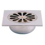 Siphon de sol abs chrom�e 140x140 - valentin - 46230000000