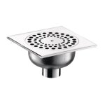 Siphon de sol avec grille inviolable - 140 x 140 mm delabie