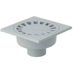 Siphon de sol pvc 250 x 250 - gris Siphon de sol pvc 250 x 250 - gris