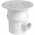 Siphon de sol pvc docia syst�me - grille aluminium - Ø 192 mm - sitaral nicoll