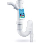 Siphon tubulaire flexible pour evier de cuisine - siphon avec raccordement simple pour appareil - raccord ... Siphon tubulaire flexible pour evier de cuisine - siphon avec raccordement simple pour appareil - raccord ...