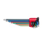 Wiha jeu de cl�s m�les en �tui ergostar (43849), cl� angulaire six pans � t�te sph�rique, cl�s six pans ...