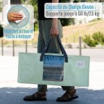 Sjzg - lot de 2 sac de déménagement 87l extra larges avec poignées et fermeture eclair, sac de rangement ... Sjzg - lot de 2 sac de déménagement 87l extra larges avec poignées et fermeture eclair, sac de rangement ...