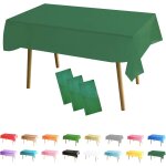Sjzg - 3 pièces nappe rectangle (137x274 cm) vert noël nappe de table anti - tâches polyester couverture ... Sjzg - 3 pièces nappe rectangle (137x274 cm) vert noël nappe de table anti - tâches polyester couverture ...