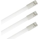 Sjzg - lot de 3 tubes fluorescents t2, 11 w / 860, 570 lm, w4, 3 x 8, 5 d, blanc lumire du jour 6000 ...